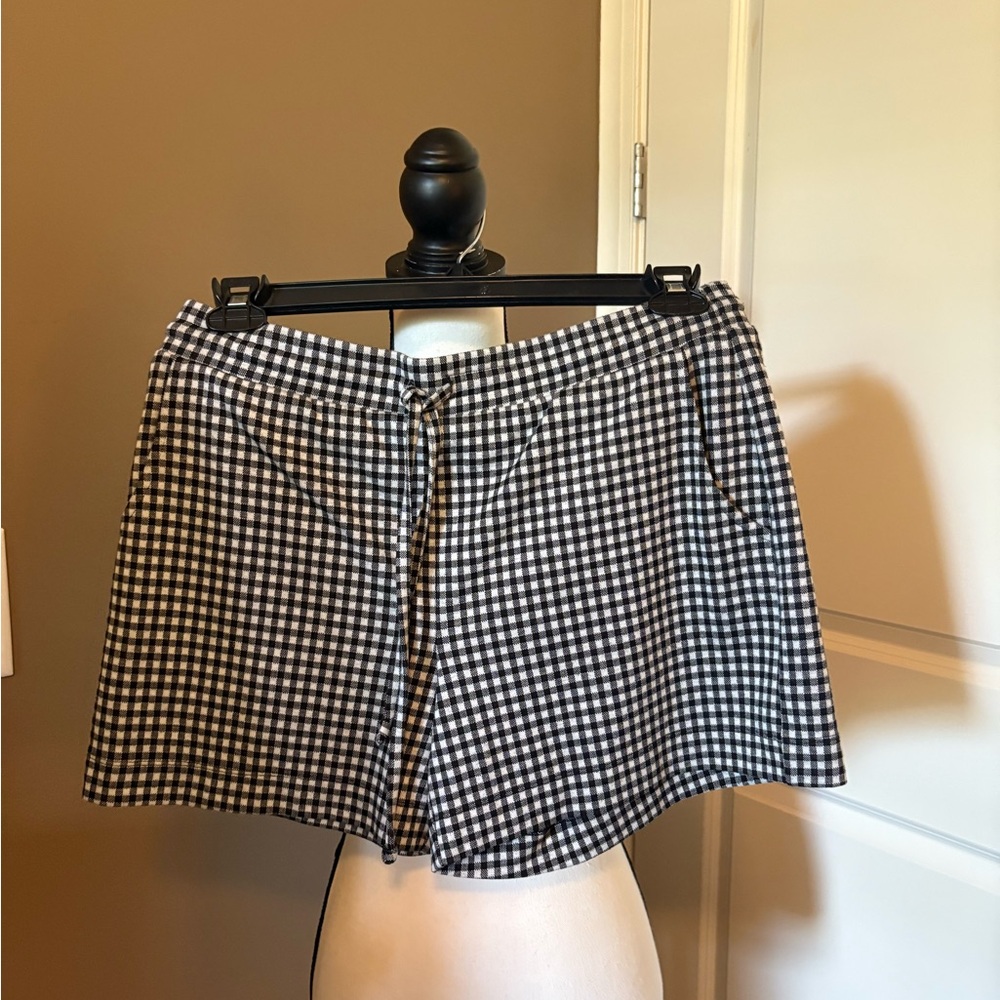 Bombshell Shorts Black and White Checkered Women's Shorts